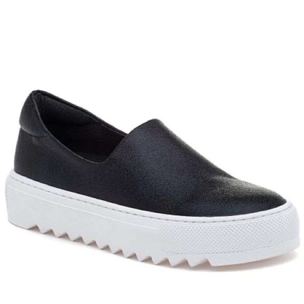 J Slides Black and White Sneakers